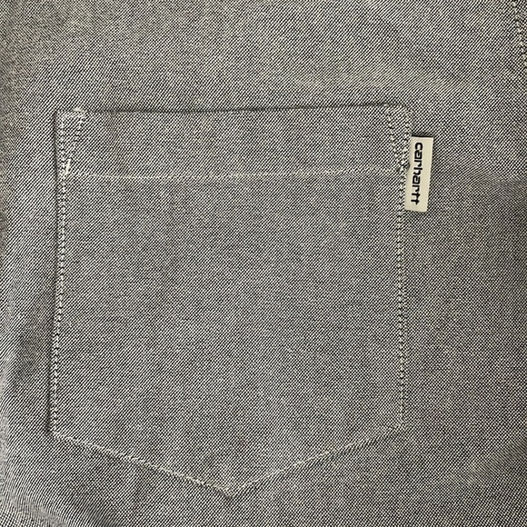 Carhartt Work in Progress Long Sleeve Raymond Shirt Medium Regular Gray Floral - Picture 3 of 9